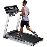 WELLFIT Home Folding Treadmill, 2 Level Incline Heavyduty Treadmill with Pulse Sensor, 4.0 HP, 10 MPH, 450 lbs Capacity, 20'' x 45'' Running Area Treadmill with Bluetooth Player & LED Display