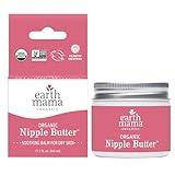 Earth Mama Organic Nipple Butter™ | Nipple Cream Safe for Breastfeeding | Postpartum Essentials for Nursing | Non Lanolin Nipple Cream, 2-Fluid Ounce