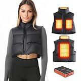 JYK Women's Heated Vest with Battery, Lightweight Heating Vest, Womens heated Coat