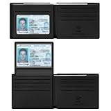 Travelambo 100% Genuine Leather Wallet for Men with Gift Box - Handmade Bifold Stylish - Rfid Wallet for Men with 2 ID Windows