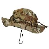Sun Hat Military Bucket Hats Breathable Boonie Fishing Safari Hat Cap for Men Women Hunting Outdoor Hiking Camping Garden Camo