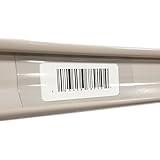 250 Clear Plastic Gondola Shelving Ticket Molding UPC Insert Strips 3" x 1.25"