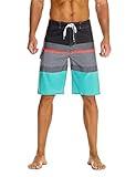 Nonwe Men's Sportwear Quick Dry Board Shorts with Lining Gray 34