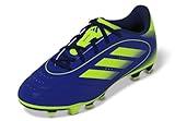 adidas Goletto IX Firm Multi Ground Sneaker, Lucid Blue/Lucid Lemon/Dark Blue, 1 US Unisex Little Kid
