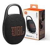 JBL Clip 5 - Ultra-Portable, Waterproof & Dustproof Bluetooth Speaker, Big Pro Sound with Punchy bass, Integrated Carabiner, Up to 12 Hours of Play, Made in Part with Recycled Materials (Black)