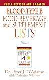 Blood Type B Food, Beverage and Supplement Lists (Eat Right 4 Your Type)