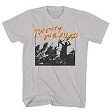 Twenty One Pilots T Shirt Concert Grey Short Sleeve Tshirt Indie Pop Rock Music Vintage Style Graphic Tee