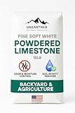 Fine-Soft White Ground Limestone Powder, All Natural Lime for Lawns and Chicken Coop, Calcium Carbonate Rock Dust Fine Powder for Industry and Agriculture - (50 lb)