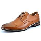 Bruno Marc Moda Italy Prince Men's Classic Modern Oxford Lace Dress Shoes,Size 6.5 Brown
