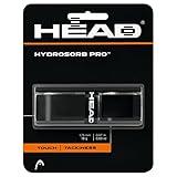 HEAD Hydrosorb Pro Tennis Racket Replacement Grip - Tacky Racquet Handle Grip Tape - Black