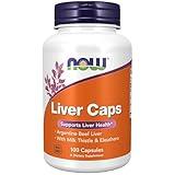 NOW Foods Supplements, Liver Caps with Milk Thistle and Eleuthero, Supports Liver Health*, 100 Capsules