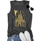 Magical Tank Tops Women Magic Kingdom Tank Fairy Castle Tshirt Girls Trip Tee Family Vacation Shirt Sleeveless Tops