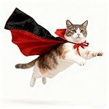 Halloween Dog Cat Vampire Cloak Costume Stand-Collar Design, Pet Cape Cosplay Apparel Holiday Party Dress Up Decoration, Halloween Costumes Cape Pet