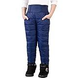 UGREVZ Girls Boys Snow Pants 2-9 years old Thick Winter Warm Pants Girl Activewear Clothes(A0001Navy-4)