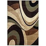 Home Dynamix Tribeca Slade Contemporary Abstract Area Rug, Brown/Green, 7'10"x10'6"