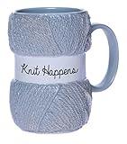 Boxer Gifts Knitting Gift Mug For Knitters – Knit Happens – Yarn Design - Gag Funny Gift For Her