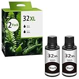 Topcolor 31 32XL Black Ink Bottles Set Compatible Replacement for HP 31 32XL Compatible for HP Smart-Tank 7301 7602 5101 7001 6001 5103 Ink Refill, Smart-Tank Plus 651 551 455 All-in-One Printer 2P