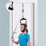 Cervical Neck Traction Device for Home Use, Portable Neck Stretcher Hammock Over Door for Neck Pain Relief, Neck Sling for Spine Decompression