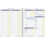 Adams Bookkeeping Record Book, Weekly Format, 8.5 x 11 Inches, White (AFR70)