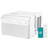 Midea U Inverter Window Air Conditioner 8,000BTU, U-Shaped AC with Open Window Flexibility, Robust Installation,Extreme Quiet, 35% Energy Saving, Smart Control, Alexa, Remote, Bracket Included