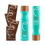Malibu C Hard Water Wellness Remedy - Hard Water Shampoo, Conditioner & Hair Mask Packets for Removing Deposits and Impurities - Hydrating Hair Care Set (6 Ct)