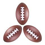 LMC Products 3 Pack of Mini Foam Footballs for Kids - Small, Tiny Football 4.75" in Length - Little Toy Football (Brown)