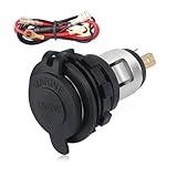 Car Cigarette Lighter Socket,Dustproof Automotive Replacement 12V Power Outlet,Universal Cigarette Lighter Outlet Car Accessories Interior for Car Truck SUV Marine ATV