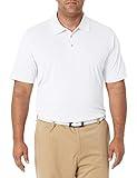Amazon Essentials Men's Golf Polo Shirt, Moisture-Wicking Quick Dry, Short Sleeve, White, X-Large