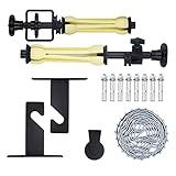Goshoot Photography 1 Roller Backdrop Wall Mounting Manual Background Support System with 1 Chain 2 Single Hooks 2 Expand Rods 8 Screws for Photo Studio Portrait Product Video Shooting