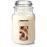 Yankee Candle French Vanilla Scented, Classic 22oz Large Jar Single Wick Candle, Over 110 Hour Burn Time, Ideal for Entertaining, Personal Relaxation, Gifting