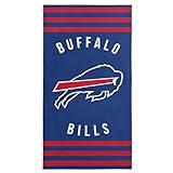 Northwest NFL Buffalo Bills Stripes Beach Towel, Soft & Absorbent Pool Towel, Quick Dry, 30 x 60 inches