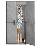 Whitmor Wardrobe - Portable Closet with Doors - Grey