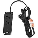 Gun Safe Power Outlet Kit, Gun Safe Accessory Electrical Outlet with USB C Port. Hidden Drawer Outlet Accessories for Interior Dehumidifiers and Lights (6FT)