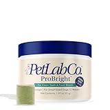 PetLab Co. ProBright Dental Powder - Dog Breath Freshener - Teeth Cleaning Made Easy – Targets Tartar & Bad Breath - Formulated for Small Dogs