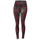 Women's Premium Ultra Soft Patterned Leggings (Pink Swirl, Plus Size)