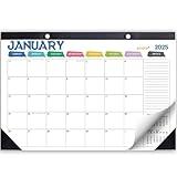 Desk Calendar 2025 Wall Calendars, December 2024 - December 2025 Monthly Planner Paper Office Desktop 17"X 12", 14-Months, Planning and Organizing Home, School, Office, Holiday, Vacation