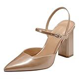 Marc Fisher Women's DOSTER Pump, Cashew 110, 8