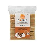 Ultra Chewy Peanut Butter Double Treat Bones: Long-Lasting Chews Made in USA, Highly Digestible, for Aggressive Chewers (Peanut Butter, 6 Count)