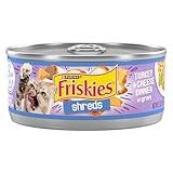 Purina Friskies Shreds Turkey and Cheese Dinner in Gravy High Protein Wet Cat Food - (Pack of 24) 5.5 oz. Cans