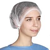 HBX Disposable Hair Net for Commercial Cultivation, Food Service, Home, Pack of 100