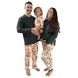 Burt's Bees Baby Baby 2-Piece Family Jammies Matching Holiday Organic Cotton Pajamas, All Wrapped Up, 18 Months