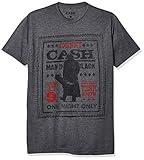 Johnny Cash unisex adult One Night Only T-shirt T Shirt, Charcoal Heather, Large US