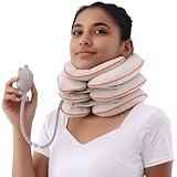 Neck Stretcher, Cervical Traction Device for Neck Pain Relief, Inflatable Neck Stretcher with Cervical Neck Support – Effective Neck Stretcher Cervical Traction for Home and Office Use