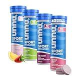 Nuun Sport Electrolyte Tablets for Proactive Hydration, Mixed Flavors, 4 Pack (40 Servings)