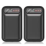 Lerat Hand Warmers Rechargeable 2 Pack, Electric Hand Warmers, Fast Heating, Portable Pocket Heater, 2 in 1 Quick Charge Hand Warmer for Outdoor Indoor, Warmer Gift for Women,Men, Golf, Camping -Black