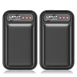 Hand Warmers Rechargeable 2 Pack, Electric Hand Warmers, Fast Heating, Portable Pocket Heater, 2 in 1 Quick Charge Hand Warmer for Outdoor Indoor, Warmer Gift for Christmas, Golf, Camping -Black