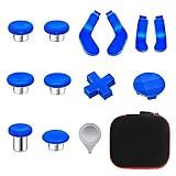 Elite Series 2 Controller Accessories, 13 in 1 Metal Thumbsticks for Xbox One Elite Series 2, Gaming Accessory Replacement Parts Compatible with Xbox Elite Wireless Controller Series 2 Core(Blue)