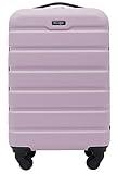 Wrangler 20" Hardside Carry-On Spinner Luggage, Lilac, 22-Inch