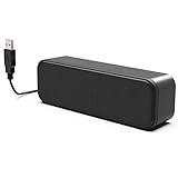 LIELONGREN [Newer] USB Computer Speaker for Desktop, Laptop Speaker, PC Speaker, Small Computer Soundbar with Hi-Quality Sound, Loud Control Volume, Rich Bass