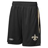 Outerstuff NFL Men’s Field Point Mesh Shorts, Officially Licensed NFL Gear, Comfortable & Lightweight Athletic Wear, New Orleans Saints, Size XX-Large Multi